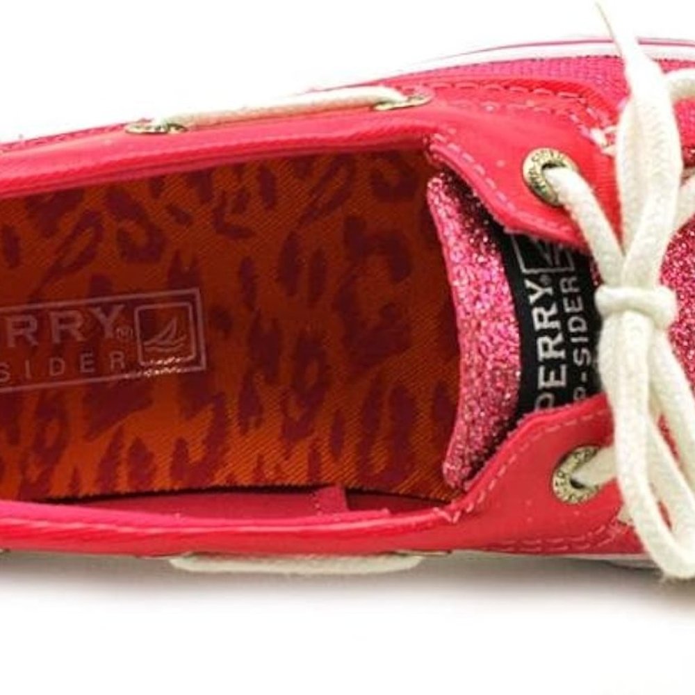 Sperry Top-Sider Biscayne 1 Eye Toddler Moc Toe Canvas Pink Boat Shoe  Size 6.5M - Picture 3 of 8